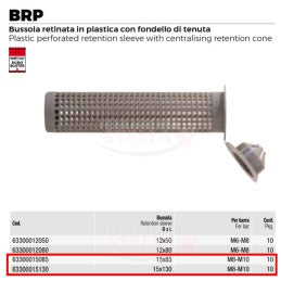 BUSSOLA RETINATA 15X130 MM