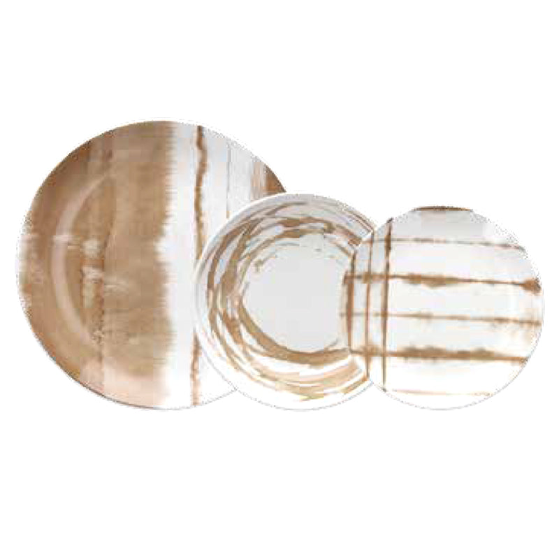 SERVIZIO 18 PZ PORCELLANA BEIGE