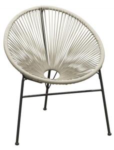 POLTRONA ARKI RATTAN BIANCO