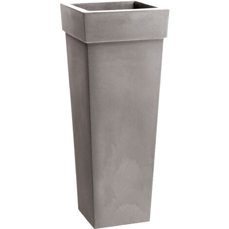 GERYON VASO 40X40 H 100 CENERE