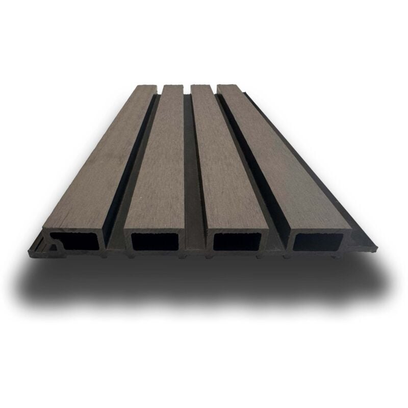 DECKING WPC MARRONE SCURO EFFETTO LEGNO MM 25 X 150 X 2900
