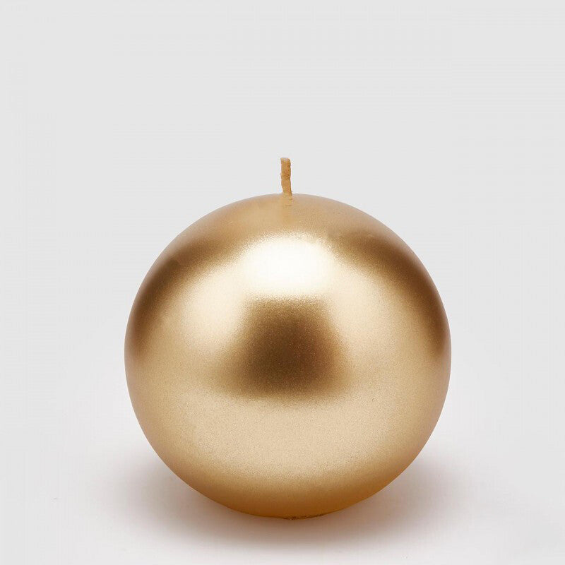 CANDELA SFERA ORO Ø 8