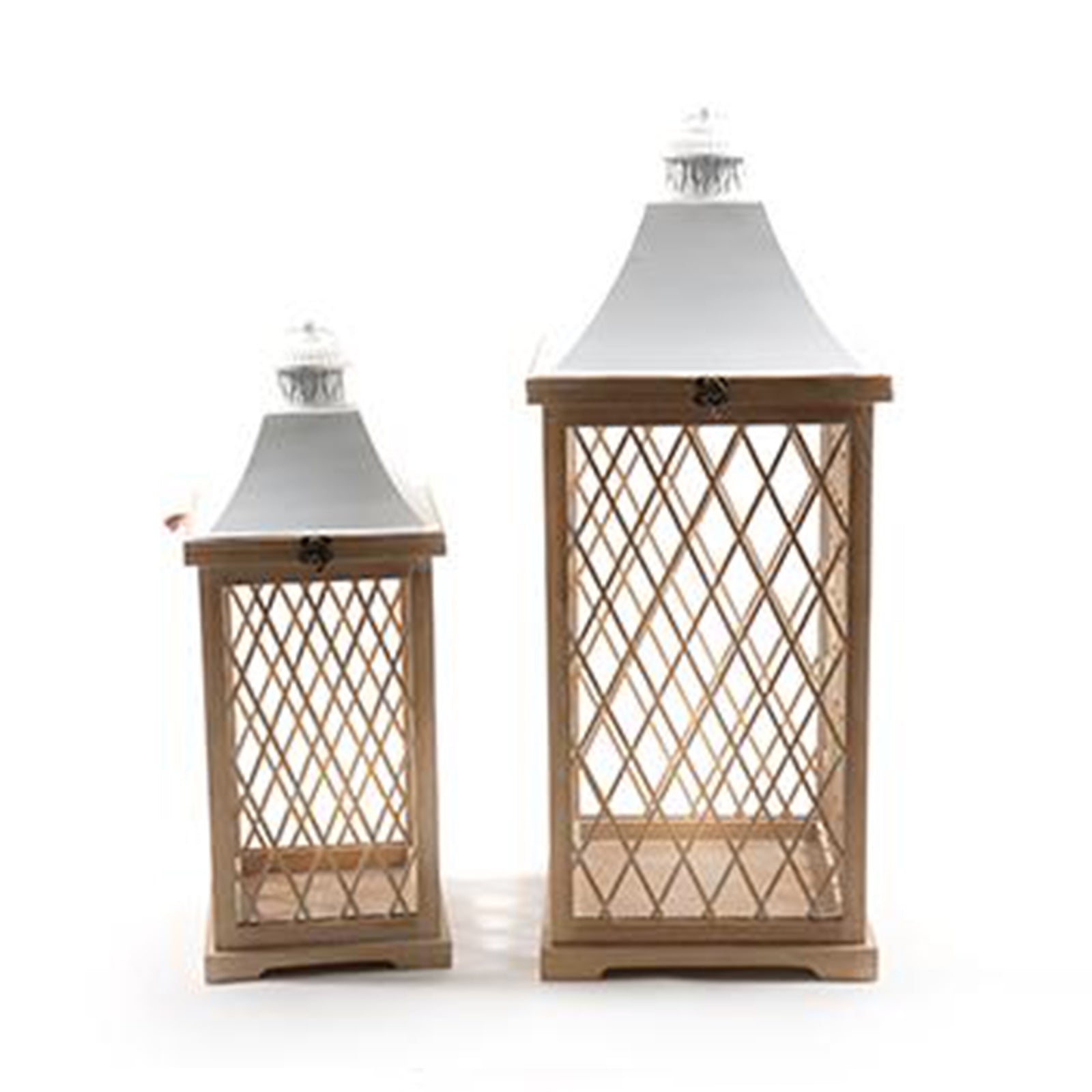 PORTACANDELA METALLO H76 BIANCO