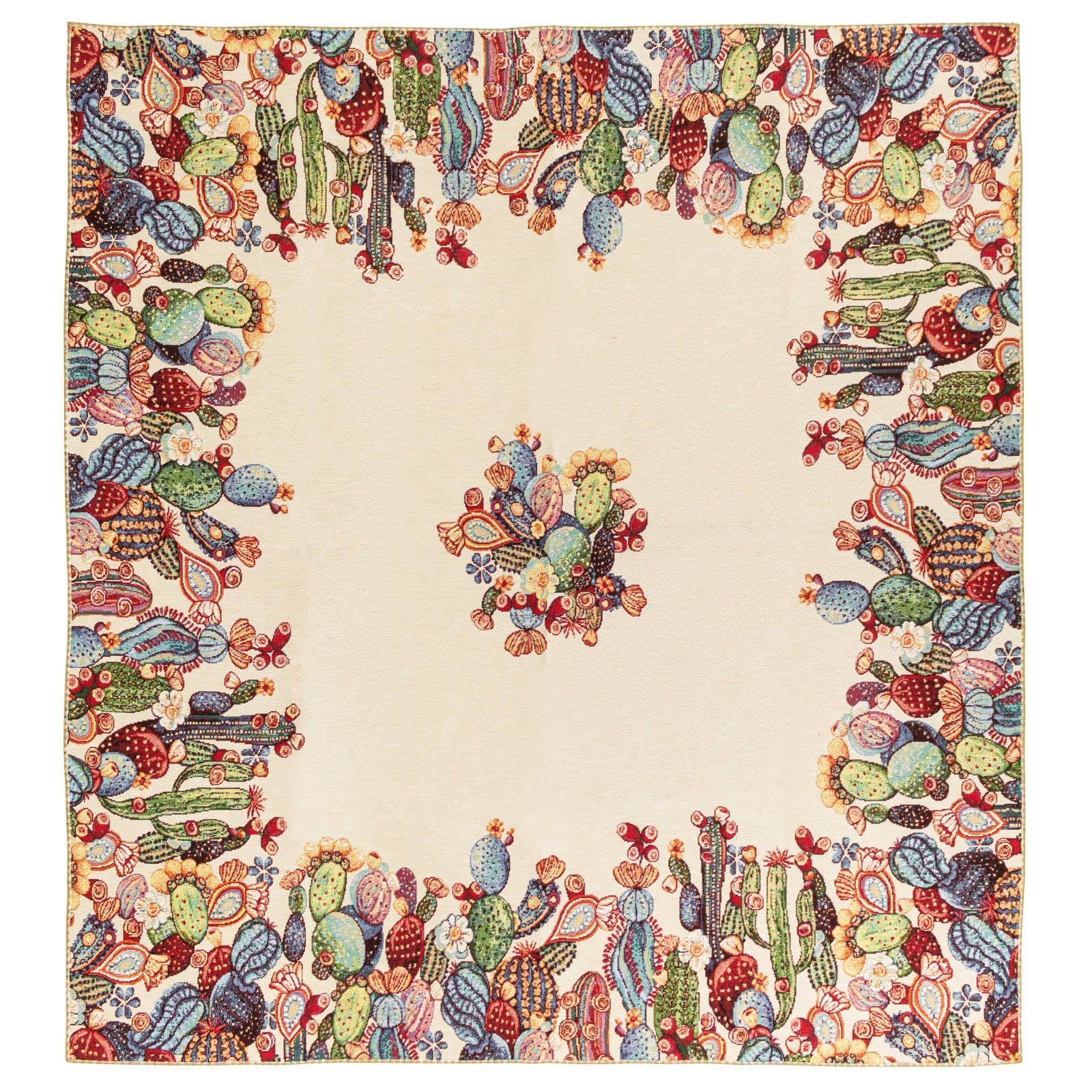 CENTROTAVOLA STAMPA DIGITALE 90X90 CACTUS