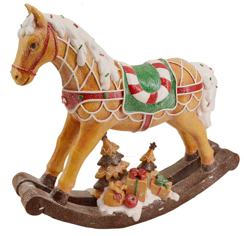 CAVALLO A DONDOLO PAN DI ZENZERO LED