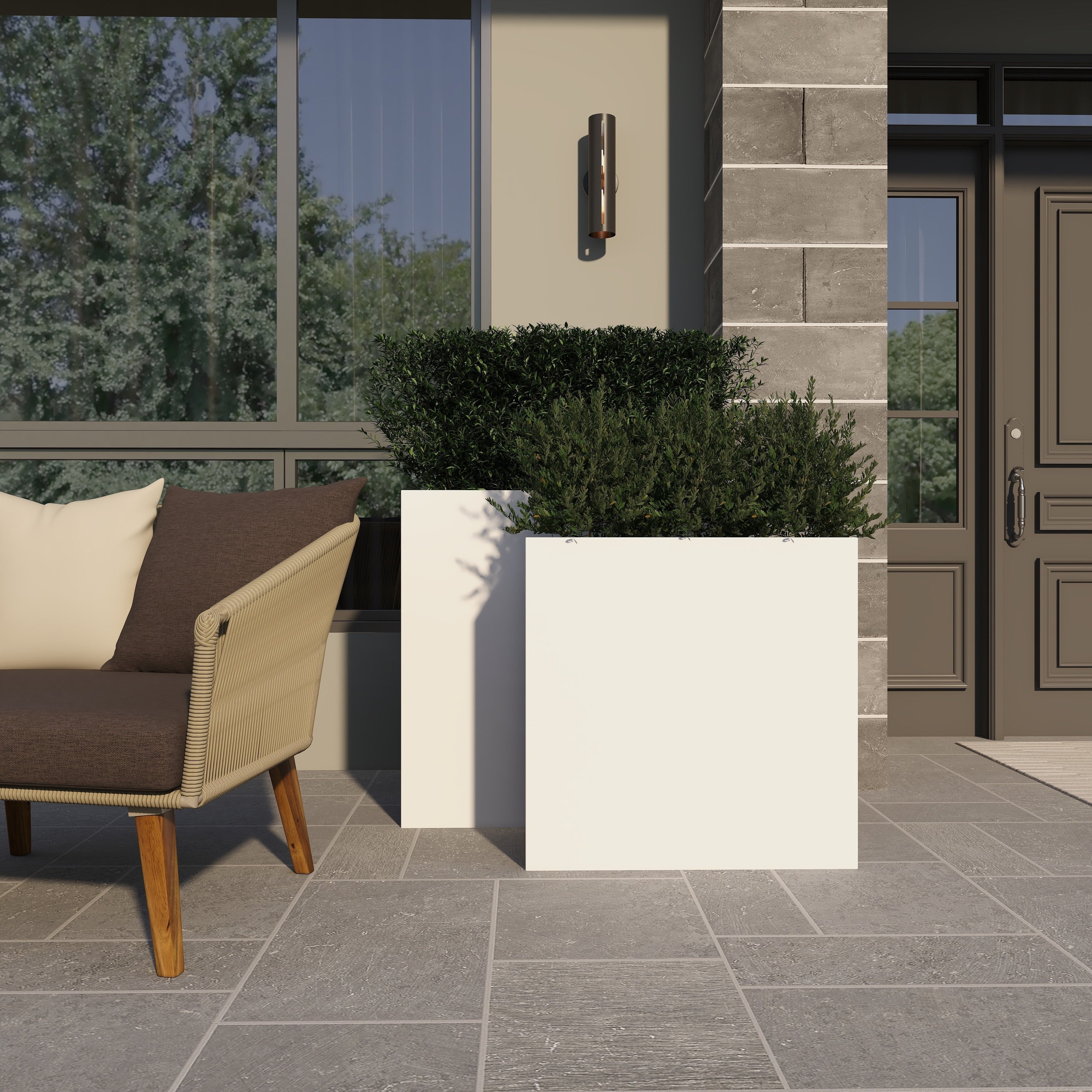 SET VASO MODERNO A TREPPIEDE TORTORA