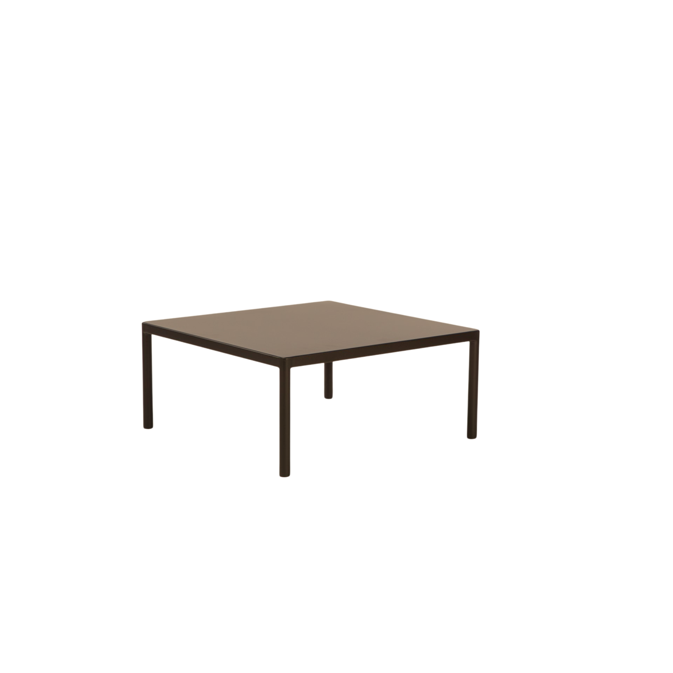 TAVOLO MIAMI BASSO 80X80 BRONZO