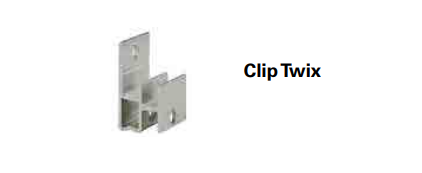 CLIP PER ULTRASHIELD TWIX - ALLUMINIO