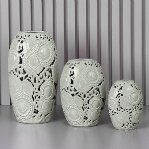 VASO GRIGIO CHIARO CM. 25X46 KYOTO