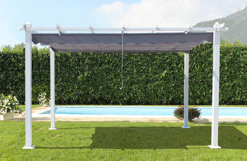 PERGOLA ALLUMINIO 3X4 ESTATE GRIGIA