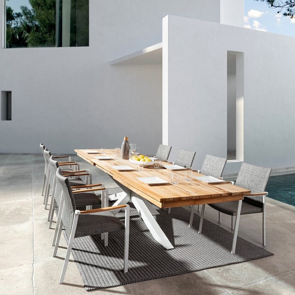 TAVOLO TUTTO. ALU 140 BIANCO PAXOS