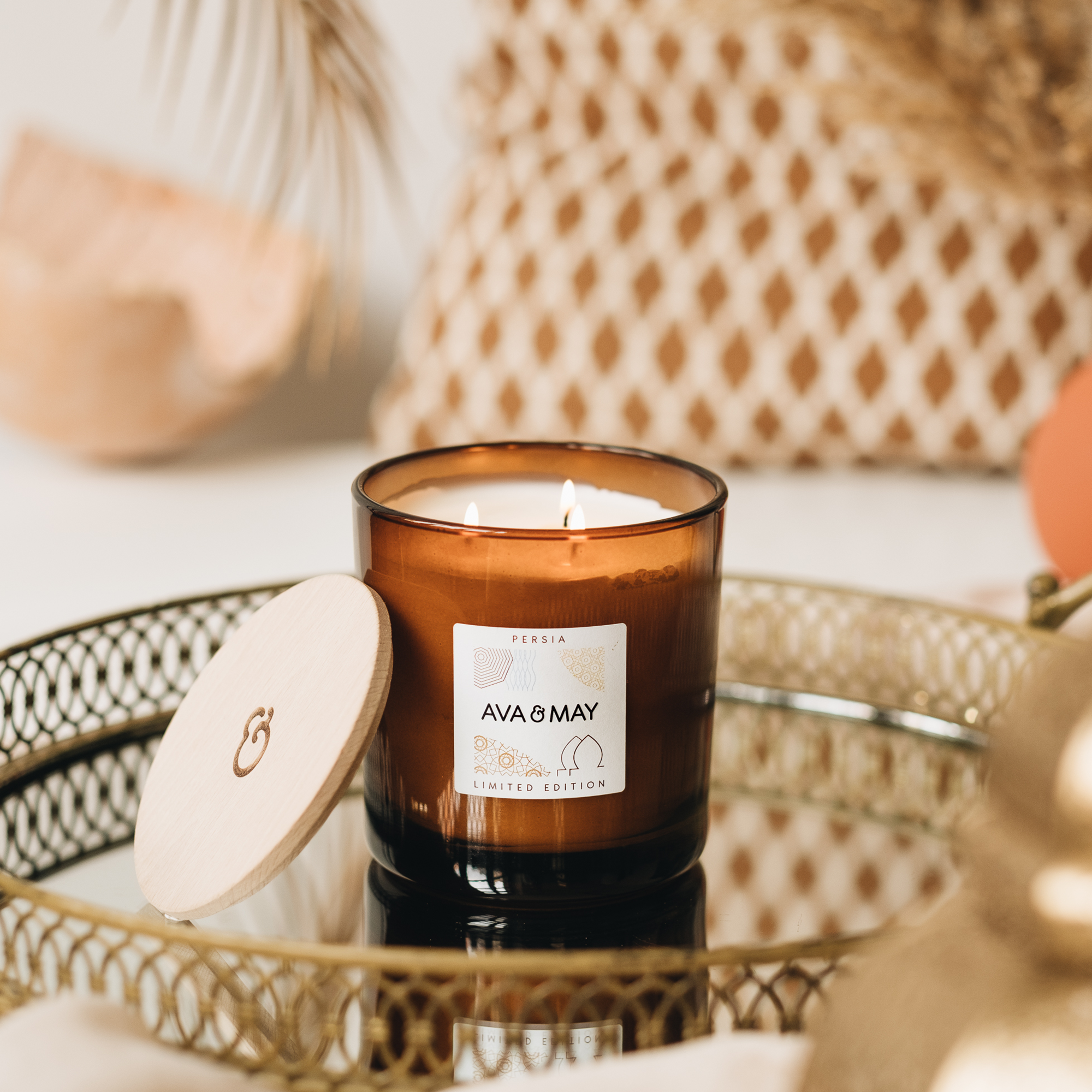 CANDELA SFERA Ø 10 AVORIO