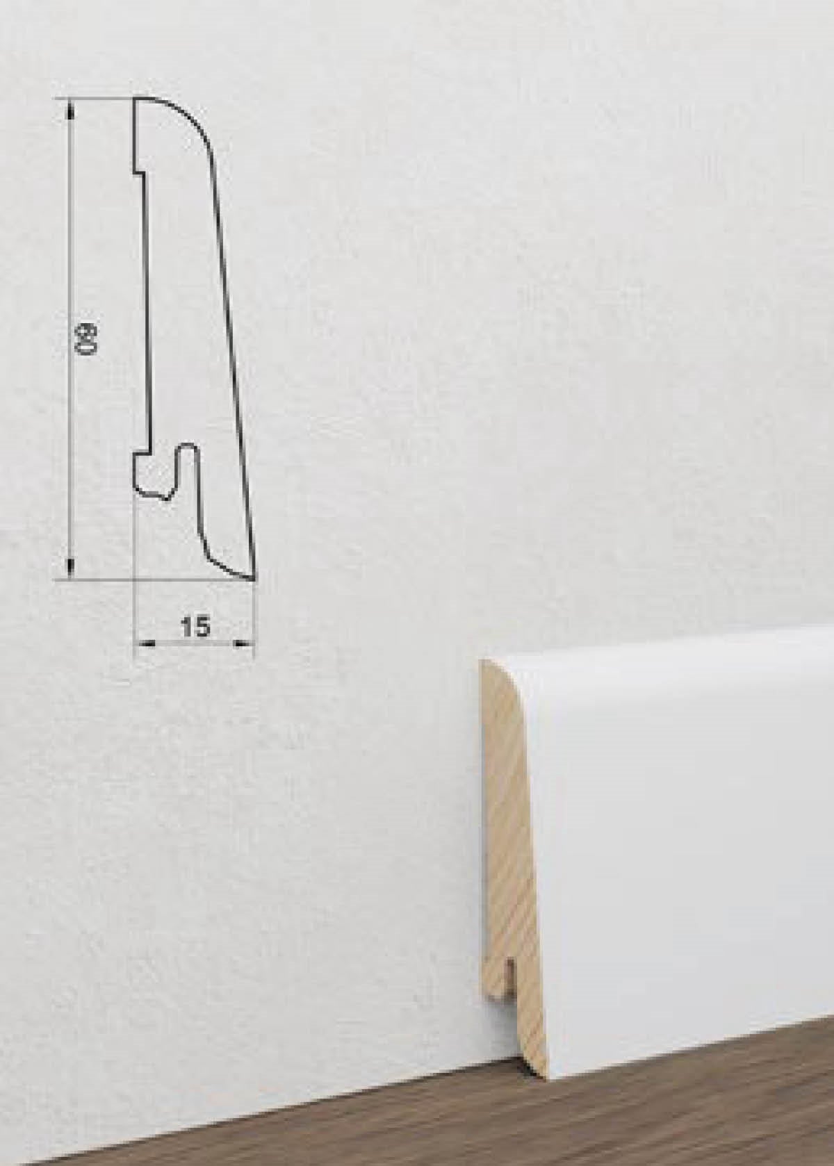 BATTISCOPA PVC ROVERE KANSAS