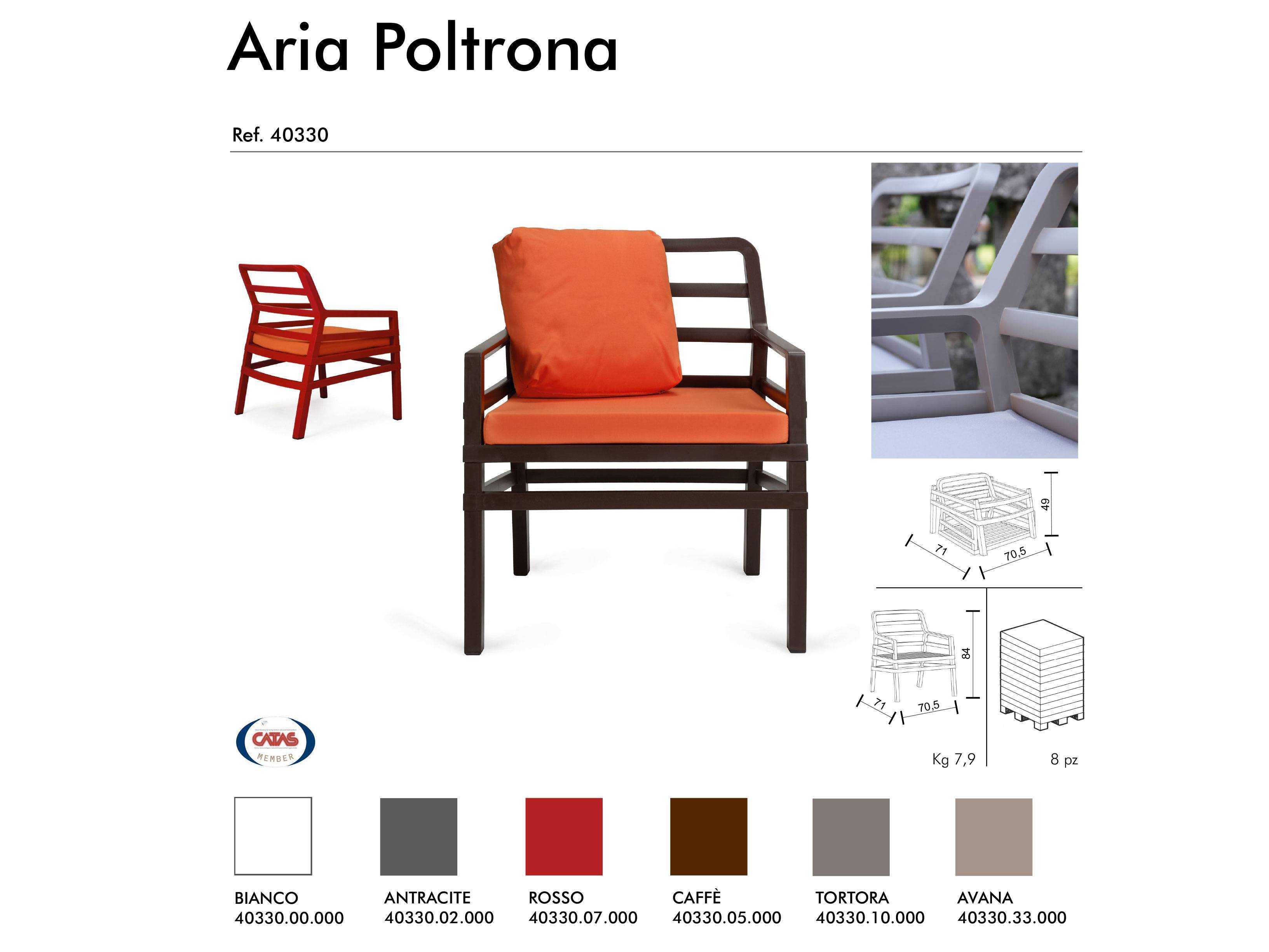 POLTRONA ARIA ANTRACITE LIME
