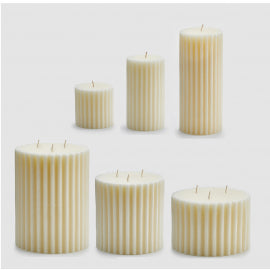 CANDELA RUSTY RIGATA MOCCOLO AVORIO 8X8