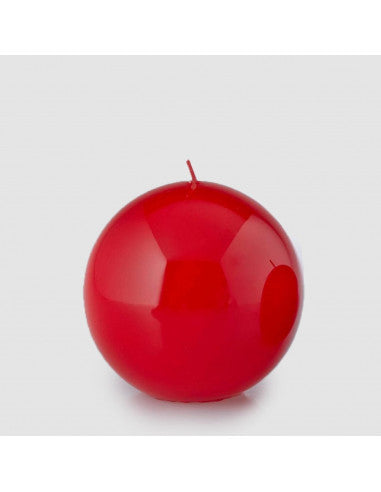 CANDELA SFERA D10 ROSSA
