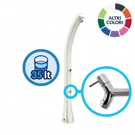 DOCCIA HAPPY XL H420 COLORE BIANCO CON LAVAPIEDI
