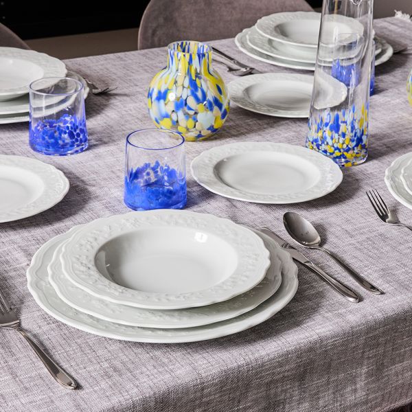 SERVIZIO 18 PZ PORCELLANA BIANCA