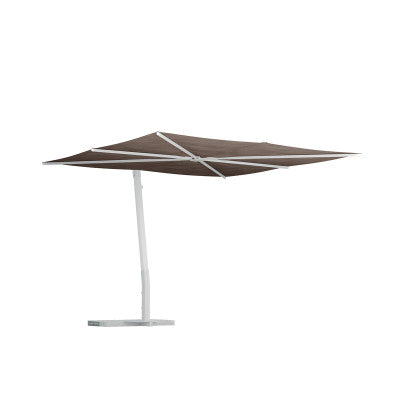 OMBRELLONE PIATTO 280X280 BIANCO/TORTORA