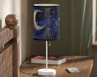 LAMPADA DA TAVOLO LUNA AZZURRO
