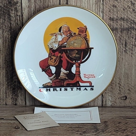 PIATTO FOGLIA CON BABBO NATALE