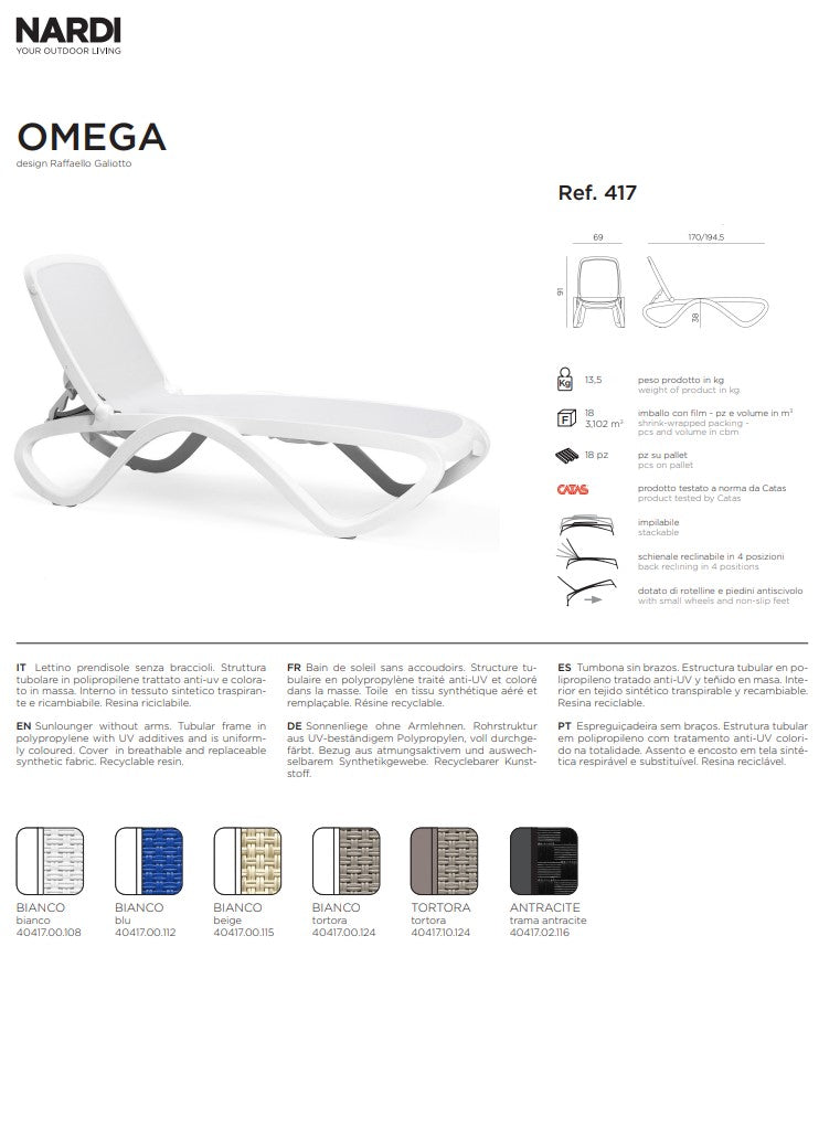 LETTINO OMEGA TORTORA TRAMA BIANCO