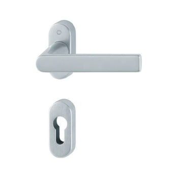 MANIGLIA AMSTERDAM F69 CROMO SATINATA ROSETTA TONDA