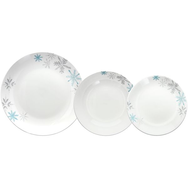 SERVIZIO TAVOLA 18 PZ FIOCCO DI NEVE