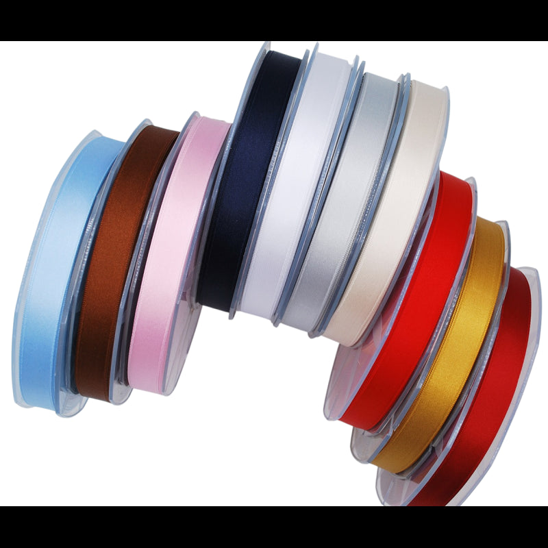 NASTRO DOPPIO RASO 25MM 20 MT MARRONE