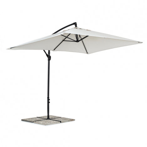 OMBRELLONE SORRENTO DIAMETRO 3M TELO NATURALE STRUTT ANTRACITE