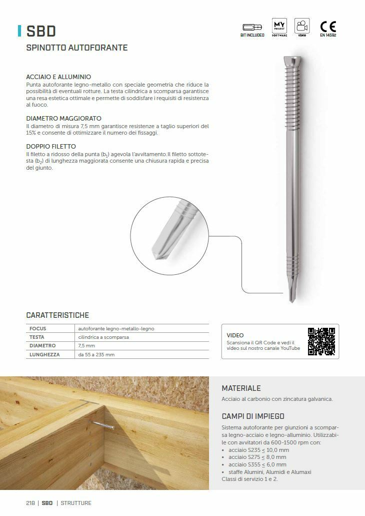 SPINOTTO AUTOFORANTE 7,5X195