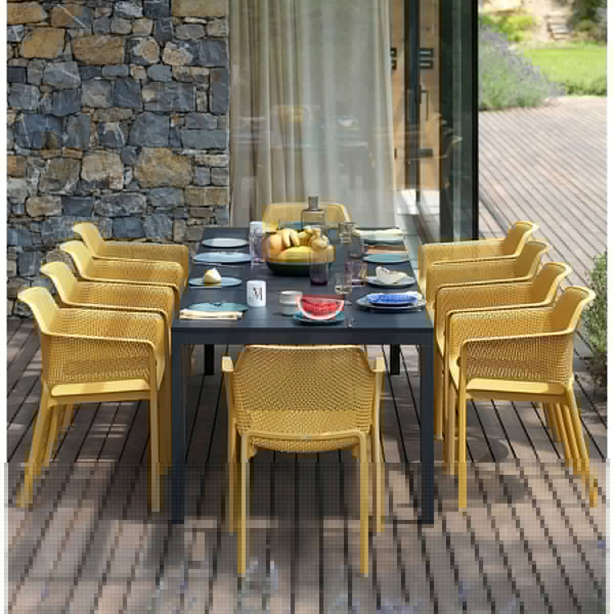 SEDIA PRANZO NET ANTRACITE