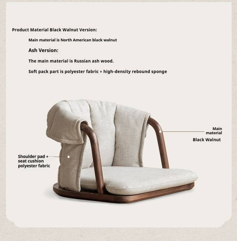 SEDIA A POLTRONA CUSCINO LEAN GRIGIA